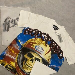 GODSPEED Graphic T-Shirt - White and Blue